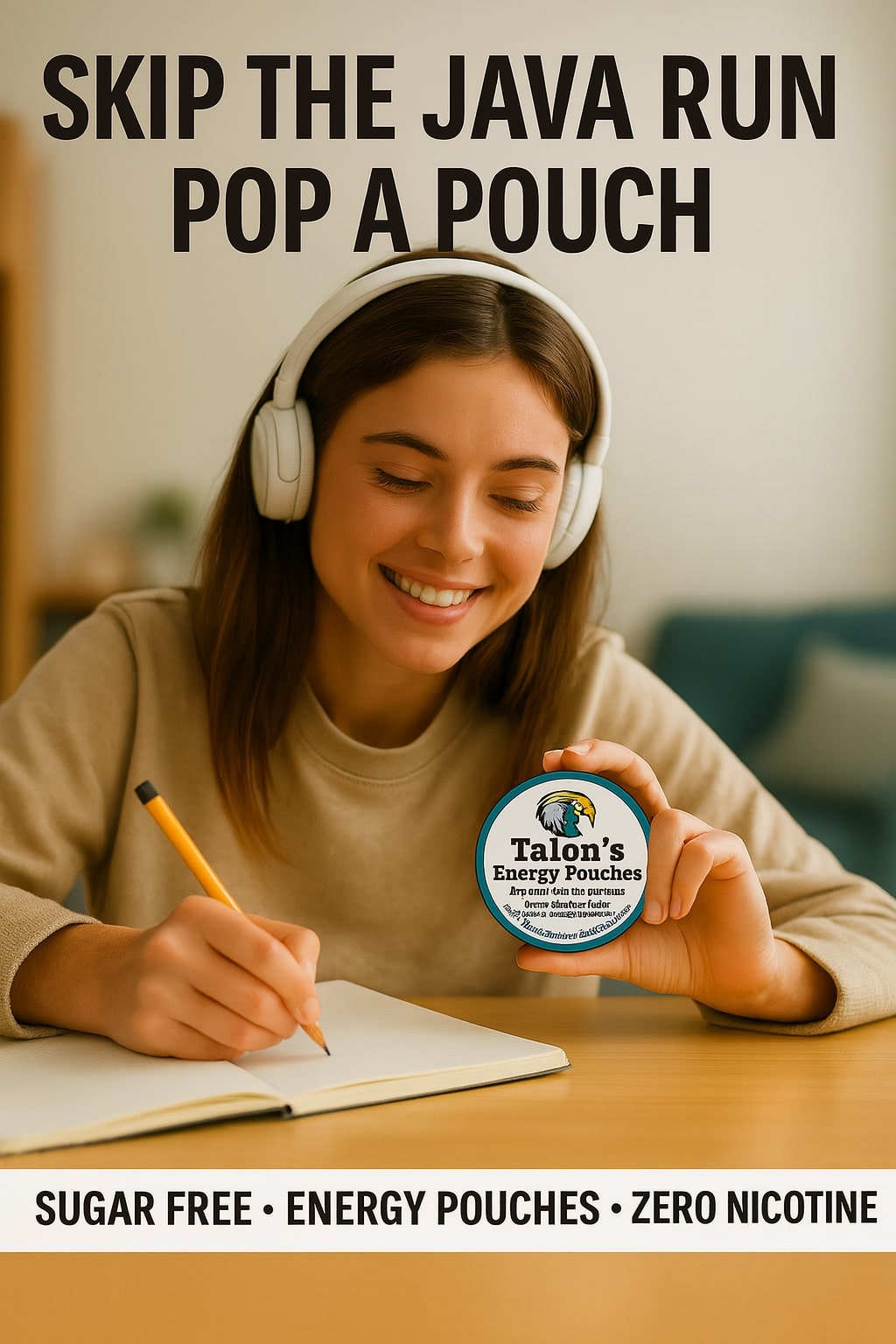 Talon: Precision Energy + Focus Caffeine Pouches(Nicotine Free)